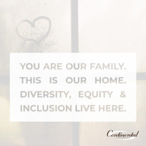 you are our family. this is out home. diversity equity and inclusion live here